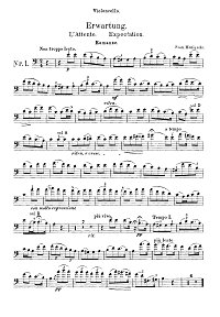 Monuschko - Romance for cello and piano - Instrument part - First page